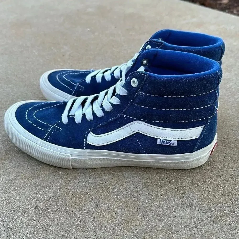 Vans SK8-Hi Pro Classics UltraCrush Blue Suede Mens Size 7